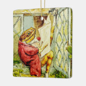 “Jeremy Fisher Reads the News” by Beatrix Potter Keramikornament (Links)