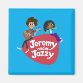 Jeremy und Jazzy Button Magnet (Vorne)