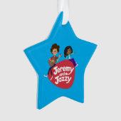 Jeremy und Jazzy Button Ornament (Vorderseite)