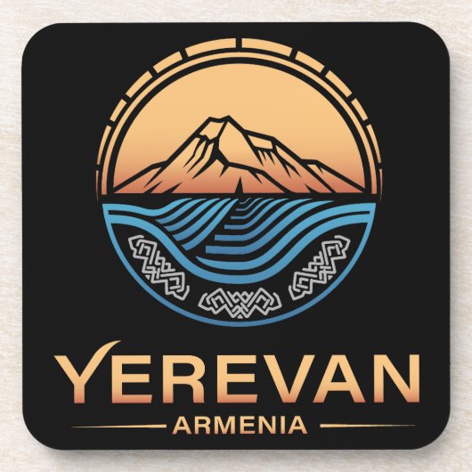 Jerewan Armenien Getränkeuntersetzer (Vorderseite)