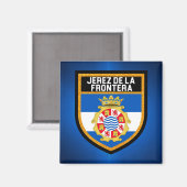 Jerez de la Frontera Flag Magnet (Vorderseite/Rückseite)
