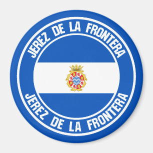 Jerez de la Frontera Round Emblem Magnet