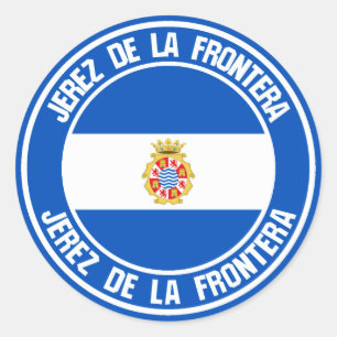 Jerez de la Frontera Round Emblem Runder Aufkleber