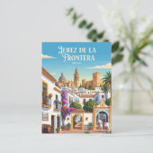 Jerez de la Frontera, Spanien Postkarte (Stehend Vorderseite)