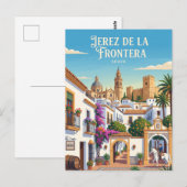 Jerez de la Frontera, Spanien Postkarte (Vorne/Hinten)