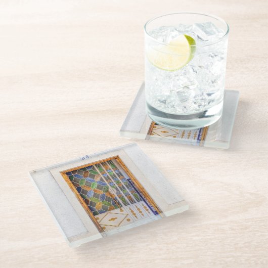 Jerez Door Glasuntersetzer (Schrägansicht)