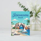 Jericoacoara Brasilien Postkarte (Stehend Vorderseite)