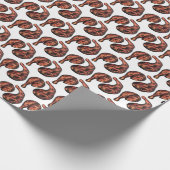 Jerk Chicken Caribbean West Indian Jamaikanisches Geschenkpapier (Ecke)