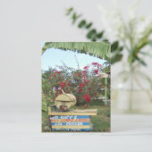 Jerk Chicken Stand in Negril, Jamaika 2011 Postkarte (Stehend Vorderseite)