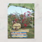 Jerk Chicken Stand in Negril, Jamaika 2011 Postkarte (Vorderseite)