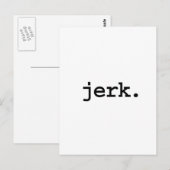 Jerk. Postkarte (Vorne/Hinten)