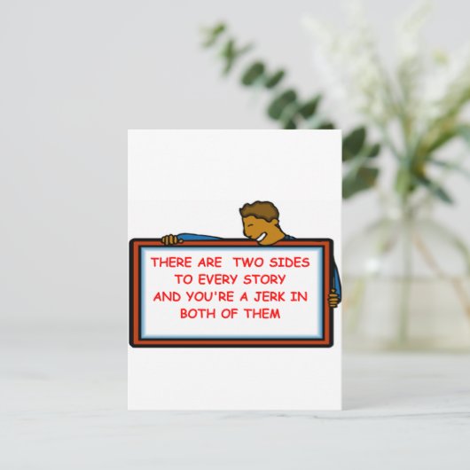 Jerk Postkarte (Stehend Vorderseite)