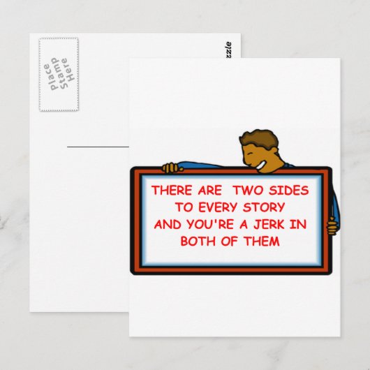 Jerk Postkarte (Vorne/Hinten)