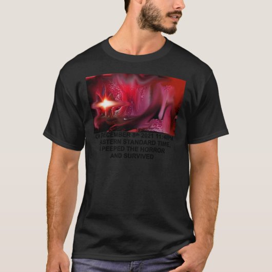 jerma985 I PEEPED THE HORROR AND SURVIVED Premium T-Shirt (Vorderseite)