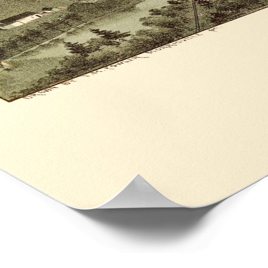 Jermyn, PA Panoramic Map - 1889 Poster (Ecke)