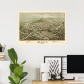 Jermyn, PA Panoramic Map - 1889 Poster (Heimbüro)