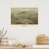 Jermyn, PA Panoramic Map - 1889 Poster (Küche)