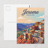 Jerome Arizona Postkarte (Vorne/Hinten)