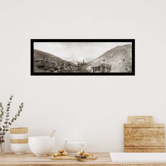 Jerome AZ Mine Smelter Foto 1902 Poster (Küche)