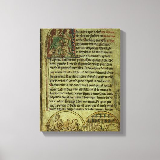 Jerome: Ein Arzt, der einen Patienten besucht Leinwanddruck (Vorderseite)