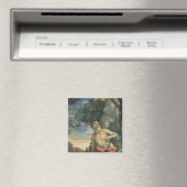Jerome in Penitence (Öl auf Leinwand) Magnet (In Situ (Geschirrspüler))