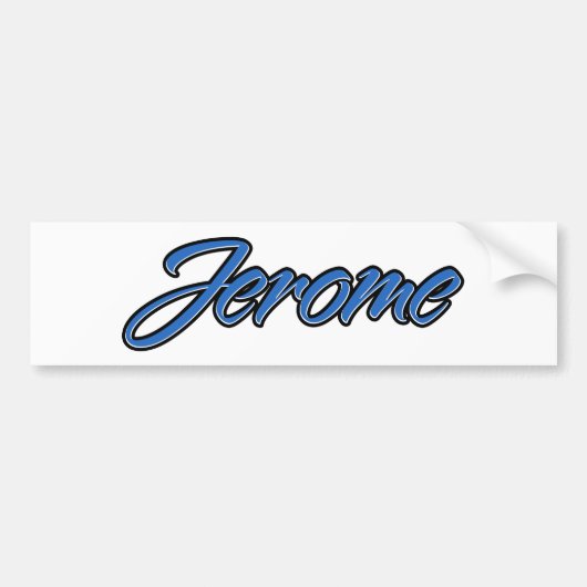 Jerome Name blue Aufkleber Sticker Autoaufkleber (Vorne)
