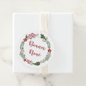 Jèrriais, Jersey Norman Merry Christmas, Custom Geschenkanhänger (Beispiel)