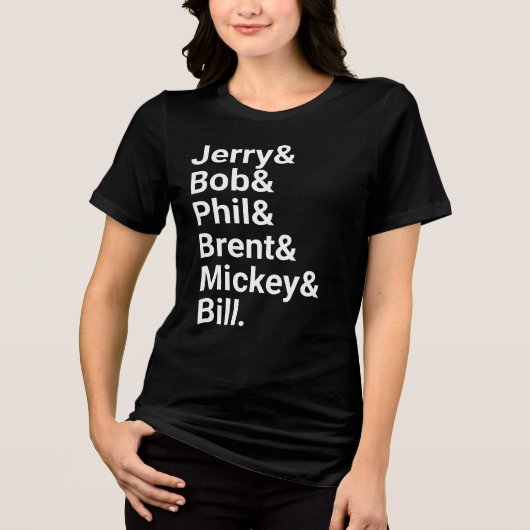 Jerry and Friends dankbar tot, populär, dankbar d Tri-Blend Shirt (Vorderseite)