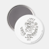 Jerry Big Cheese auf dem Mond 1 Magnet (Vorderseite/Rückseite)