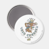 Jerry Big Cheese auf dem Mond 2 Magnet (Vorderseite/Rückseite)