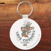 Jerry Big Cheese auf dem Mond 2 Schlüsselanhänger (Vorderseite)