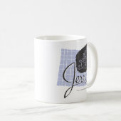 Jerry Black und Blue Script Kaffeetasse (VorderseiteRechts)