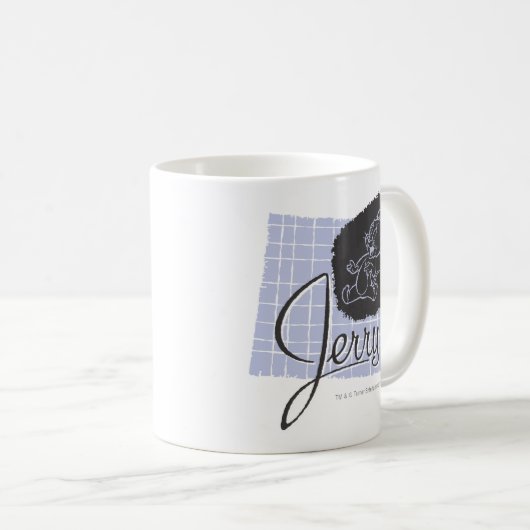 Jerry Black und Blue Script Kaffeetasse (VorderseiteRechts)