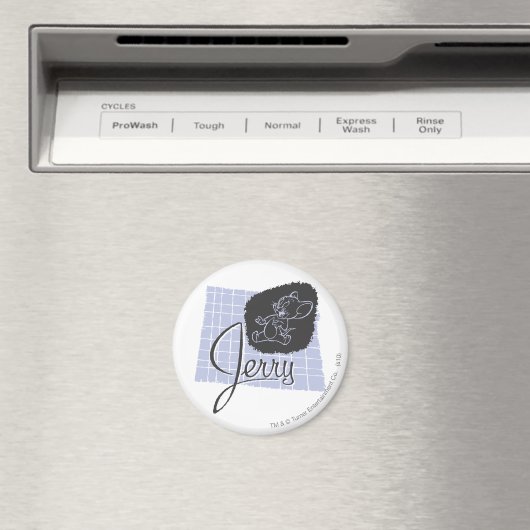 Jerry Black und Blue Script Magnet (In Situ (Geschirrspüler))