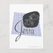 Jerry Black und Blue Script Postkarte (Vorderseite)