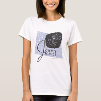 Jerry Black und Blue Script T-Shirt