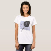 Jerry Black und Blue Script T-Shirt (Vorne ganz)