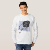 Jerry Black und Blue Script T-Shirt (Vorne ganz)