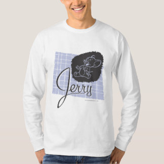 Jerry Black und Blue Script T-Shirt