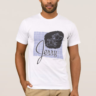 Jerry Black und Blue Script T-Shirt