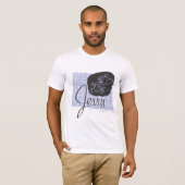 Jerry Black und Blue Script T-Shirt (Vorne ganz)