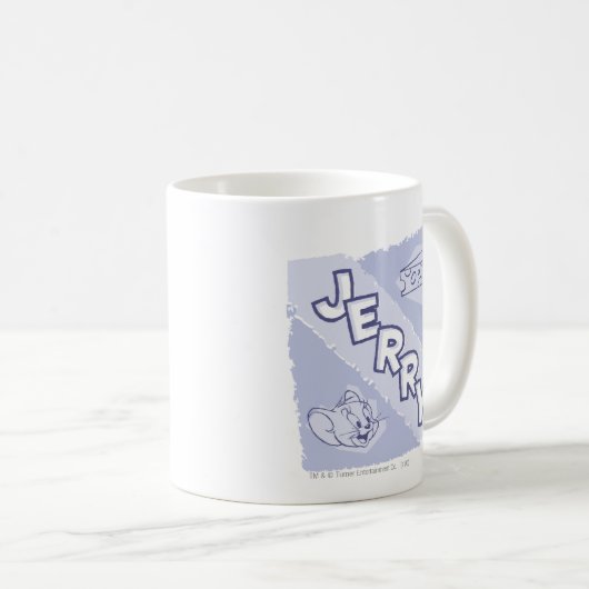 Jerry Blue Cheese Logo Kaffeetasse (VorderseiteRechts)
