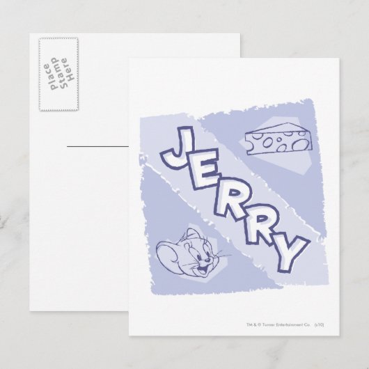 Jerry Blue Cheese Logo Postkarte (Vorne/Hinten)