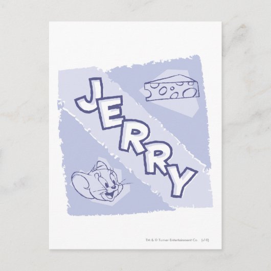 Jerry Blue Cheese Logo Postkarte (Vorderseite)