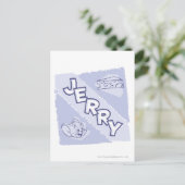Jerry Blue Cheese Logo Postkarte (Stehend Vorderseite)