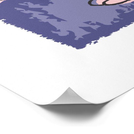 Jerry Blue Poster (Ecke)