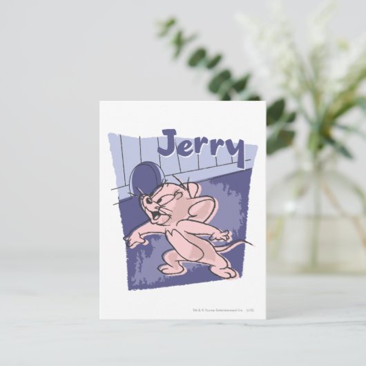 Jerry Blue Postkarte (Stehend Vorderseite)