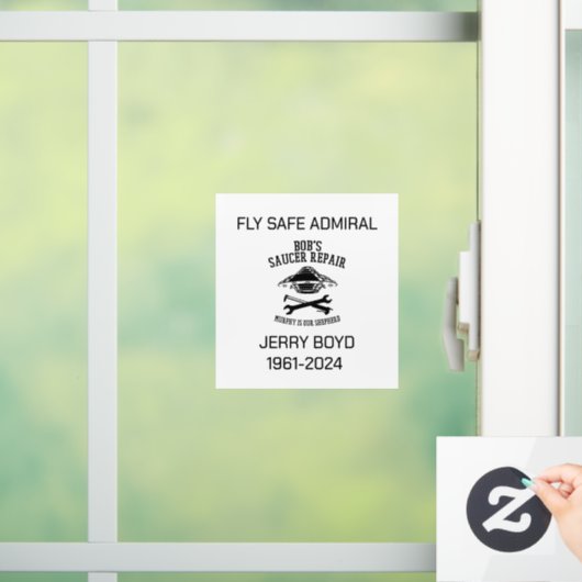 Jerry Boyd Window Cling Fensteraufkleber (Zuhause)