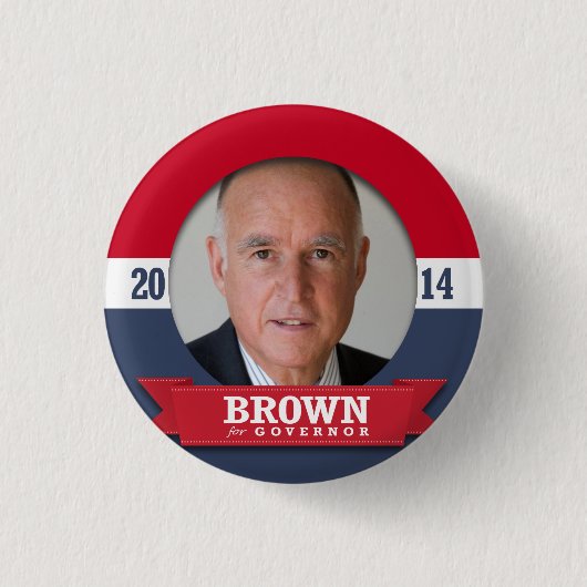 JERRY BROWN CAMPAIGN BUTTON (Vorderseite)