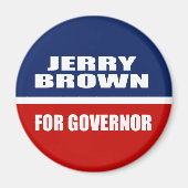 JERRY BROWN FÜR GOVERNOR MAGNET (Vorne)